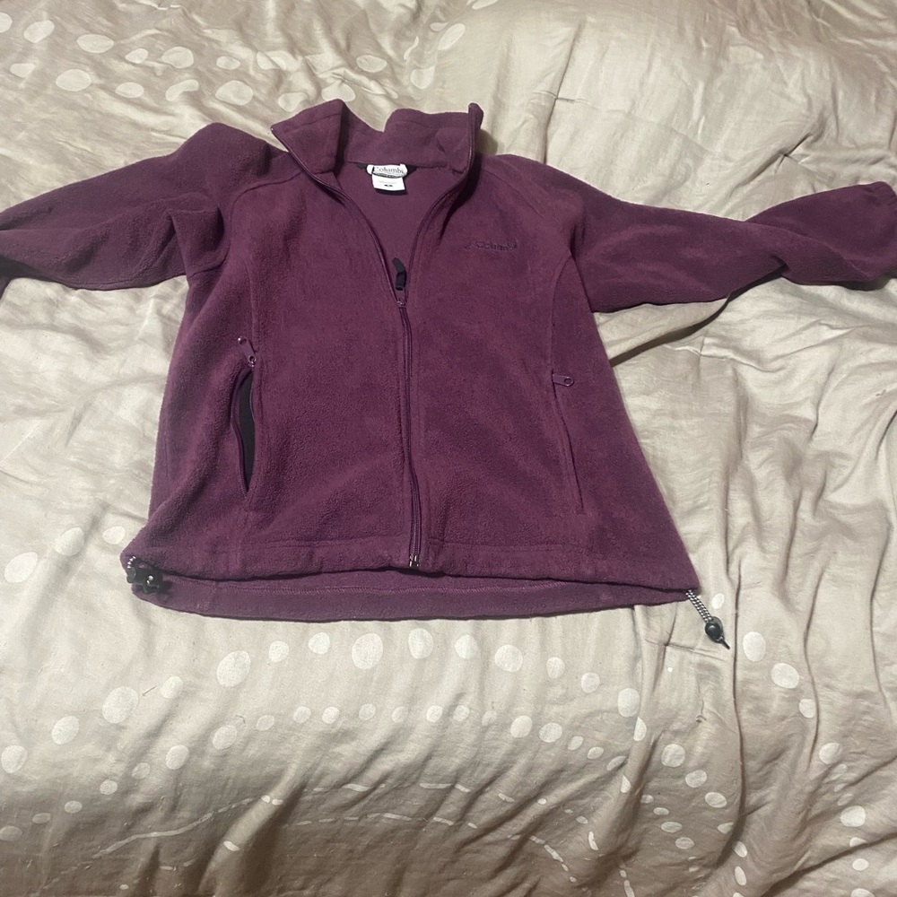 Columbia‎ Women's Purple Fleece Zipup Sweatshirt